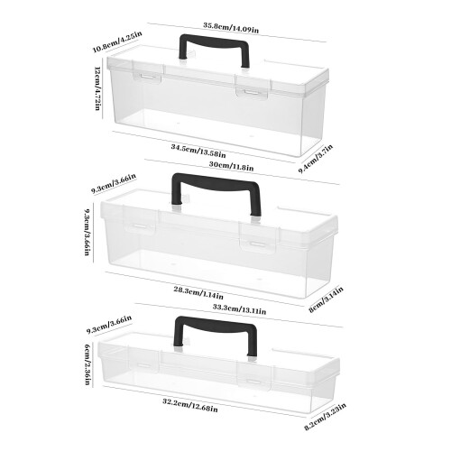 Plastic Tool Box for Household Hardware Storage and 1