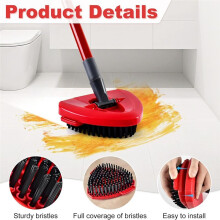 2pcs Scrubber Mop for ,for , Spin Mop Scrub Brush for EasyWring 1-Tank