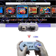 Controller di Gioco Wireless 2.4G Gamepad Joypad Joystick Compatibile per SNES PC Windows NS Pulsanti Colorati
