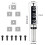Woodworking Milling Cutter Router Bit with Interchangeable 2