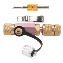 Valve Core Removal Tool for HVAC,5/16" System Connection for Home AC Appliance W/Valve Core Wrench