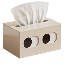 1 Boîte à Mouchoirs en Plastique Mignonne et Petite, Idéale pour la Chambre, le Salon, la Voiture et D'Autres Lieux C