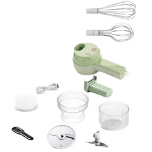Multifunctional Chopper for Kitchen Use,Rechargeable Garlic Beater, Peeler, Whisk, Dish Brush,Handheld Kitchen Helper