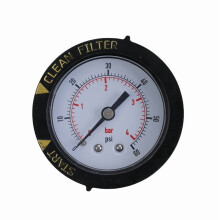 Pool Pressure Gauge 60 PSI 2 inch Dial 1/4 inch NPT Back