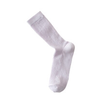 Women's Solid Mesh Mid-Calf Tube Socks 8 Pairs
