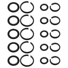 10 Ensembles de Bagues de Retenue pour Clé à Chocs de 1/2 Pouce et 3/8 Pouce avec Joint Torique, Compatibles avec Clé Électrique/Clé Pneumatique