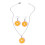 Boho Lemon Dangle Earrings Orange Fruit Women 2