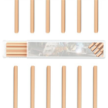 15% Silver Brazing Rods with Raised Segments Design, 40 Pcs 10" Flux Coated Brazing Rods for Copper and Plumbing