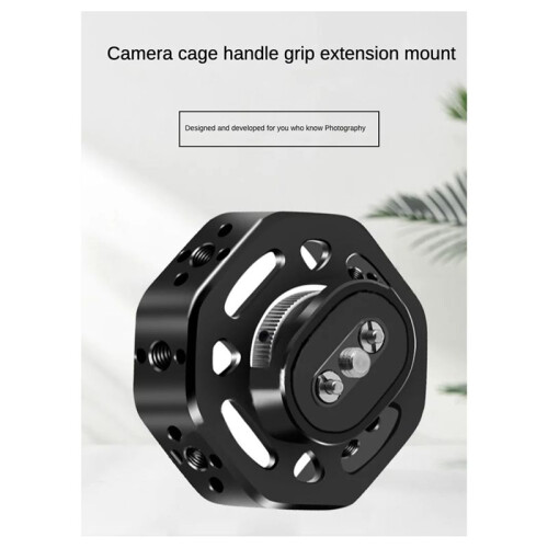 Side Handle for DSLR Camera Cage Video Rig with 1/4 3/8 Threads  Position Pins Universal Quick Release Handgrip