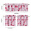 Cherry Kitchen Curtains Set with Valance 3-Piece Rod Pocket 6