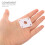 Electric Guitar Input Jack Plate White ABS Plastic 1 Set 8