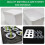 4Pcs Nursery Pots Hydroponic System Growing Box Universal Planting Container for Propagation Plants Vegetable Box White 4