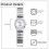 Women's Stainless Steel Elastic Strap Analog Quartz Watch 2