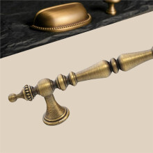 Poignées de Meuble Antiques en Laiton en Forme de Couronne, en Bronze, pour Chambre à Coucher, Armoire, Porte, Cuisine, Boîte à Chaussures, Tiroir