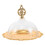 Round Iron Cake Stand with Clear Dome Cover 6