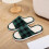 Plaid Linen Slippers Indoor Comfortable Summer Sandals 1 7