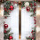Christmas Ball Holiday Curtains Red 2D Snowflake Pine 7
