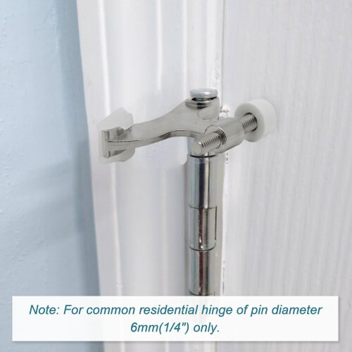 Hinge Pin Door Stopper Brushed Nickel 8 Pack 1