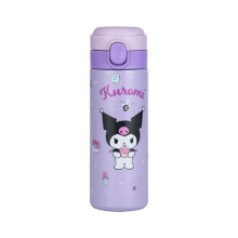 Geïsoleerde Waterfles voor Kinderen 420ML Kawaii Waterfles voor Warme of Koude Dranken Schattige Reisbeker Kuromi 1