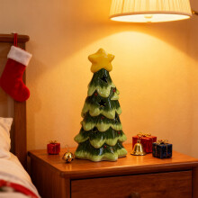 Ceramic Christmas Tree Ornament Green 20cm