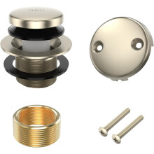 All-Metal Bathtub Drain Kit Brushed Nickel