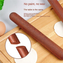 Red Sandalwood Rolling Pins with Scale Household Ebony Non-Stick Solid Wood Rollings Stick Dumpling Pizza Pastry Tool