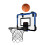 Wall-Mounted Mini Basketball Hoop for Outdoor Use Blue 1