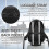 Mochila  para Laptop de Viagem, Bolsa Antirroubo Empresarial, Fina e Resistente, À Prova D'Água, para Laptops de 18 Polegadas com Porta de 7
