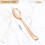 Gold Plastic Spoons Heavy Duty 100 Pack 6.9 Inch 2