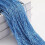 Silver Beaded Curtain 40x79in Blue Polyester Tassel Room 6