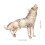 Hand-Blown Crystal Glass Wolf Figurine Home Decoration 3