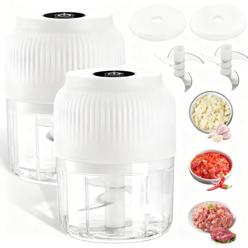 Electric Garlic Chopper Portable USB Rechargeable Mincer