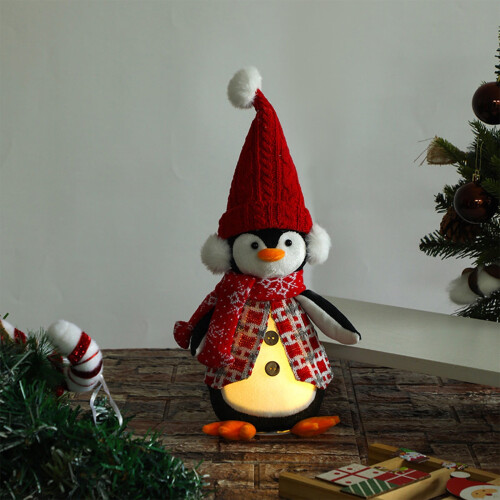 Christmas Penguin Decor Warm White LED 1 pc