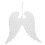 Angel Wings Christmas Tree Pendant White 3 pcs 6