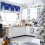Christmas Snowflake Valance Blue White 54x18 in 6