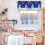 Christmas Snowflake Valance Blue White 54x18 in 8