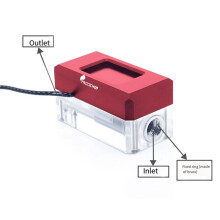 FREEZEMOD Waterkoeling Elektrische Flowmeter AIO Thermometer Flowsnelheid Temperatuurmonitor voor PC Vloeistofkoelsysteem C
