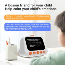 AI Clock Talking Buddy Educational Toy for Kids Music/Stories Player Pomodoro Timer Cool Robot Gift for Boys