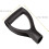 2-Piece D-Shaped Shovel Handle Replacement Handle Plastic D-Shaped Handle for and Garden Tools Inner Diameter 32cm 6
