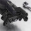 Motorcycle Handguard Support Bracket Mount 22mm Handlebar Tube Caps Handlebar Guard Clamp Universal Black 3