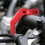 Motorcycle Handguard Support Bracket Mount 22mm Handlebar Tube Caps Handlebar Guard Clamp Universal Red 3