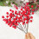 Christmas Picks Artificial Red Berries Stems 24 pcs 2