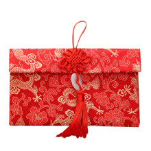 Brocade Red Envelope Self-Sealing for New Year Weddings