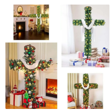 Foldable Pre-Lit LED Christmas Tree 5ft or 6ft Indoor
