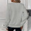 Women's Cable Knit Half-Zip Sweater V-Neck Long Sleeve 3