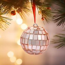 Gold Mirror Ball Shatterproof 1.6 Inch
