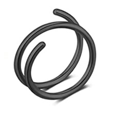 Spiral Nose Ring Stainless Steel 1 Pc or 5 Pcs