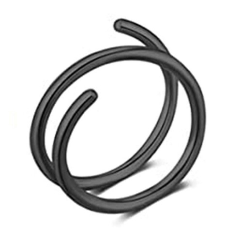 Spiral Nose Ring Stainless Steel 1 Pc or 5 Pcs