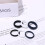 Silicone Wedding Ring for Women 3mm Thin Braided Band Size 7