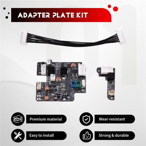 Adapter Plate for QIDI Plus4 Adapter Plate Front / Rear / Cable for QIDI Tech Plus4 3D Printer Accessories 2
